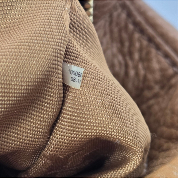 Tory Burch Mini Landon Satchel Handbag Tan Pebble Leather NO SHOULDER STRAP - Picture 11 of 11